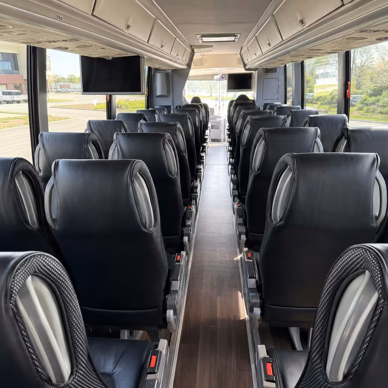 56 passenger charter bus interior