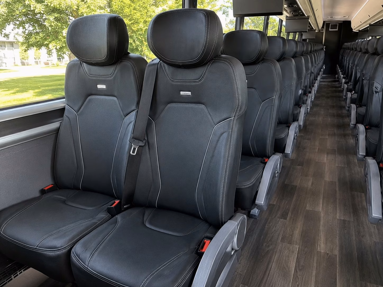 lewisville wedding shuttle buses between hotels and your venue