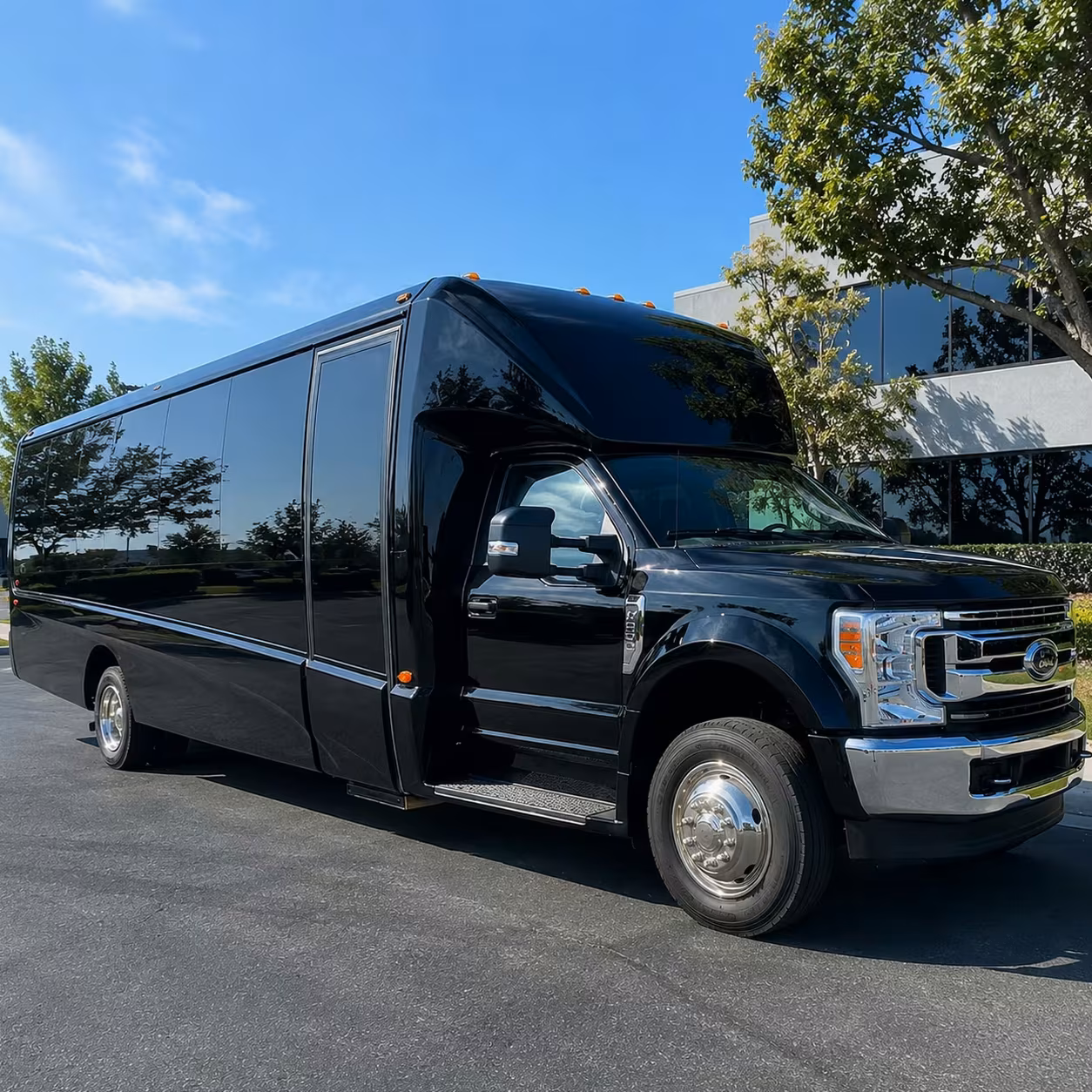 remote parking lot minibus rentals in lewisville